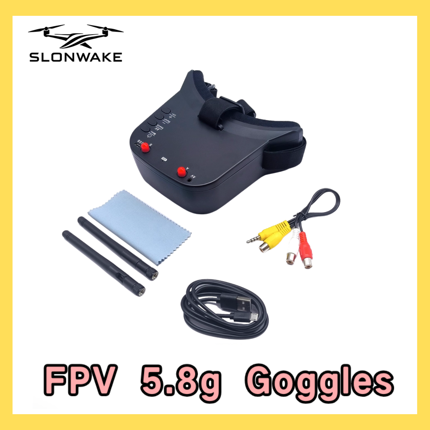 SLONWAKE 5.8G 48CH FPV 400mw V - Drone Racing Receiver ulasan dan harga