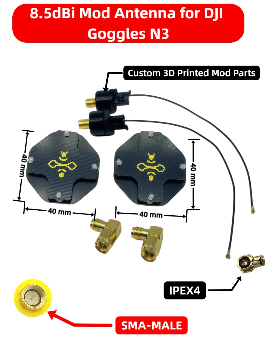 8.5dBi LHCP FPV Patch Antenna  - Drone Racing Goggles ulasan dan harga
