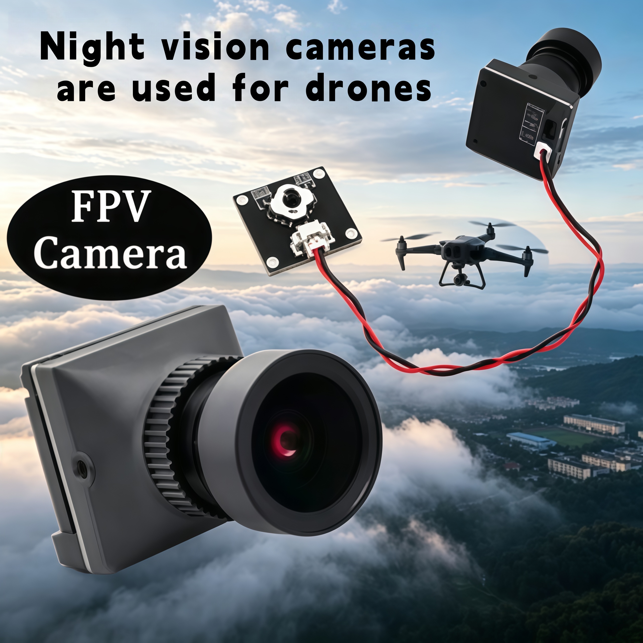 1500TVL HD CADDX Snail FPV Cam - Drone Racing Transmitter ulasan dan harga
